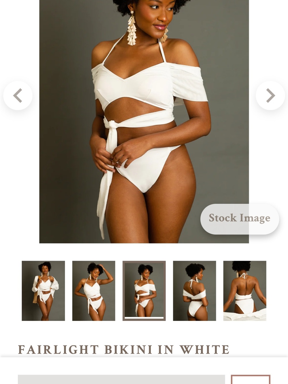 Joyfolie White Fairlight Bikini Set